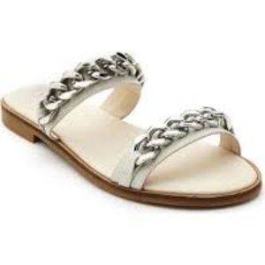 Matisse Reagon Ivory Slides With Chain Detail